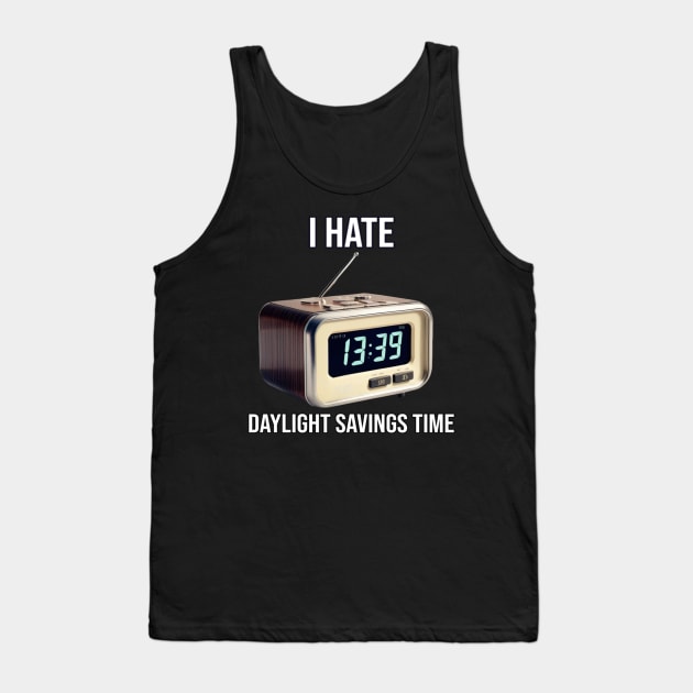 I Hate Daylight Savings Time - PanfurWare LLC Tank Top by panfurwarellc